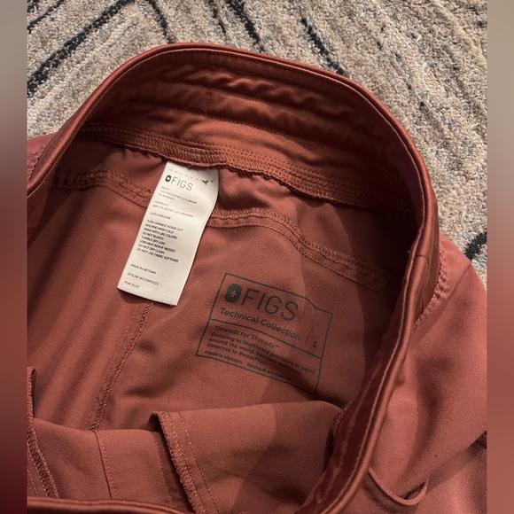 figs mauve kade scrub pant hot pink string - Picture 3 of 5